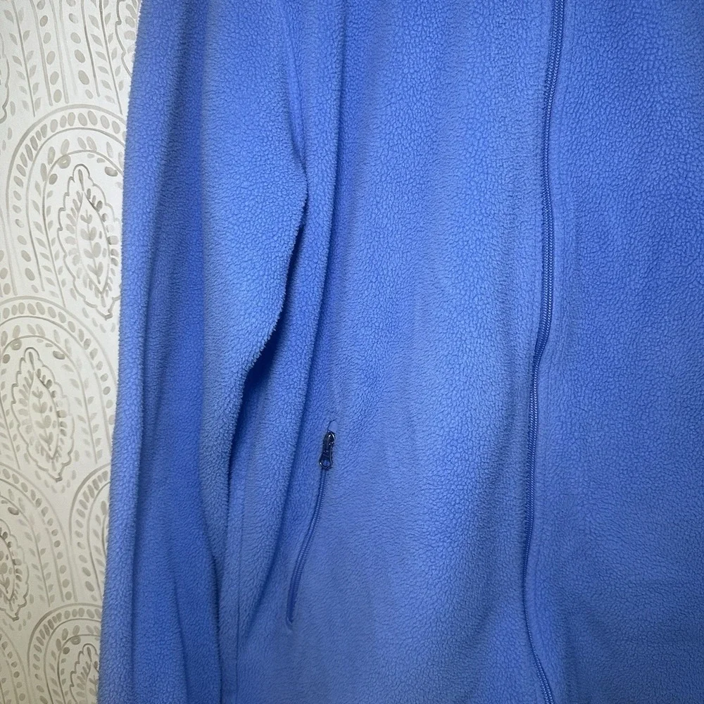 Mens Lands End Fleece  Polartec Aircore 200 Fleece Jacket Blue Size L 42-44 Tall